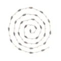 DIY Beaded Chain Gold Link Gray Teardrop White Pearl Jewelry Making 1 Meter Pack - Gold Chain (TLT0115-02purple)
