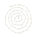 Gold-tone chain with white pearls and faceted beads for DIY jewelry making accessories. - Gold Chain (TLT0115-02white)