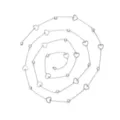Catena DIY multi-elemento argento con castone di cristallo e ciondoli a cuore. - Catena Cuore Cavo e Strass Tondo (TLT0050-01)