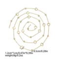 Catena fai da te dorata con strass e maglie a cuore per la creazione di gioielli personalizzati. - Catena Cuore Cavo e Strass Tondo (TLT0050-02)