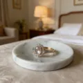 Natural marble round soap dish elegant bathroom washbasin soap holder decorative storage tray - 10x1.7cm / White Round 10*1.7cm
