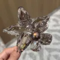 Acetat Blume Fünfzackiger Stern Haarklammer für Damen, elegante glänzende Haarkralle Sommer. - Rendered Blumen Stil