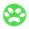 Reusable laundry pet hair catcher silicone washing machine floating fur filter cleaning ball - Round Green