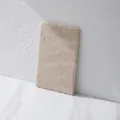 Natural travertine marble flat tray for home decor and photography prop wabi-sabi style - 30x20cm