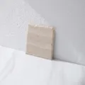 Natural travertine stone flat tray wabi-sabi style homestay decorative plate photo prop. - 20x20cm