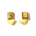 Stainless steel Italian modular charm pendant with yellow stone for DIY bracelets. - Yellow Irregular Pendant Style (TP2876-02yellow)