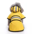 Imperméable pour chien de petite taille avec bandes réfléchissantes. Vêtement jaune pour animal. - S / Jaune