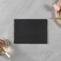 Black natural slate serving tray rectangular plate for steak, dessert and BBQ food display. - Rectangular 20x15cm