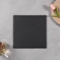 Square black slate dinner plate 25x25cm stone steak serving tray for restaurant kitchen food display - Square 20x20cm