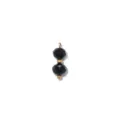 Edelstahl Kristall Perle DIY Halskette Anhänger Schmuck Accessoires Charm Hauptprodukt - Standard (YL-TP2373) / Ca. 0.6x1.6cm / Schwarz