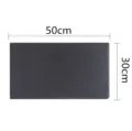 Rectangular black natural slate serving tray, 50x30cm western steak dinner plate food display board. - Upgrade Large Thick Plate 50x30cm