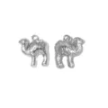Roestvrijstalen kameel bedels voor sieraden maken, DIY hanger accessoires in zilverkleur. - Kameel Stijl (TP2490-01) / Zilver