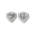Ciondoli cuore sacro in acciaio inossidabile ciondoli vintage metallici per gioielleria - Stile Argento (TP2473-01)