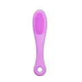 Brosse de Bain en Silicone Violette Souple Gommage Corps Outil de Nettoyage Quotidien - Violet