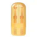 Kit brosse à dents pour animaux en silicone avec étui capsule, brosse de nettoyage douce. - Boîte de 2 pièces