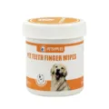 Pet teeth cleaning finger wipes for dogs and cats, 50pcs container, oral hygiene care tool. - 50pcs Dental Cleaning Finger Wipes