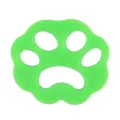 Green silicone pet hair remover for washing machine laundry cleaning paw shaped catcher - Flower Green
