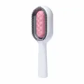 Long handle pet hair removal brush bidirectional cat dog grooming tool cleaner for furniture - Short Plush Style Pink