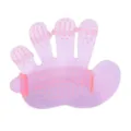 Spazzola da bagno per animali in silicone rosa, pettine massaggiante delicato per cani. - Spazzolino da dito - Rosa