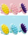 Spazzola da bagno per animali domestici in silicone pettine da massaggio per cani gatti variante - Colori e fantasie casuali