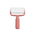 Reusable pet hair remover roller with protective cover and pink handle for efficient cleaning. - Pink 60 Sheets