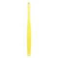 Yellow pet toothbrush for daily oral cleaning and dental care, handy cat and dog tool. - Yellow