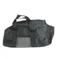 Tragbare schwarze Katzenpflegetasche atmungsaktives Mesh Haustier Badetasche Tasche - 46x24cm