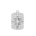 Edelstahl Pavé Zirkonia Stern Anhänger DIY Halskette Schmuck Zubehör 2024 - Oktagramm Silber (PJ0081-01)