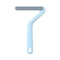 Pet double-sided hair removal comb cat dog fur cleaner tool blue ergonomic handle design. - Blue