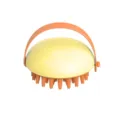 Silicone pet bath brush for cats and dogs, soft massage brush for daily pet cleaning use. - Golden Yellow