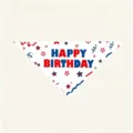 Hund Katze Geburtstag Dreieckstuch Detail, rote blaue Sterne Haustier Halstuch Accessoire. - Stil G