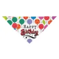 Haustier Geburtstag Halstuch für Katzen und Hunde, bunter Ballon Druck Dreieck Latz. - Stil I