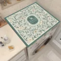 Copertura antipolvere per lavatrice tappetino superiore stile pittura ad olio floreale vintage - 40cm*50cm / Germoglio 3