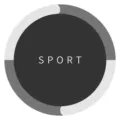 Minimalist round sports jump rope mat detail graphic with modern grey geometric design. - 40x40cm Diatomeaceous Earth Rubber Bottom / Color 1