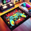Gamer area rug gaming controller graphic carpet for living room bedroom decor soft mat - 80*120CM / Game Console-4