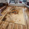 Abstract tiger pattern living room rug non-slip large area bedroom floor carpet decor - QDJD Tiger-12