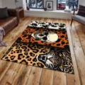 Tapis de salon motif tête de mort animal moderne, tapis de sol en velours antidérapant. - 40*60cm / kgklt-4
