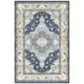 Vintage Persian bohemian style area rug detailed view, classic blue medallion pattern floor mat. - 40*60cm / BXMY Rug-9 (Skin-Friendly Plush)