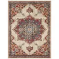 Detailed view of the vintage Persian bohemian style rug featuring intricate floral medallion patterns. - 40*60cm / BXMY Rug-11 (Skin-Friendly Plush)