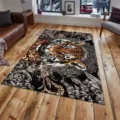 Tapis de salon en velours cristal imprimé tigre, tapis de sol de chambre antidérapant - 40*60cm / kgklt-2