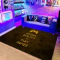 Gaming room area rug pixel gamepad escape reality play games floor mat non-slip decor - Pixel Video Games-6