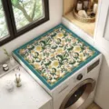 Tappeto coprilavatrice americano antipolvere quadrato vintage floreale decorazione casa - Stile Blossom Classic L
