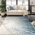 Nordic luxury living room area rug with modern abstract wave line design for home decor - 40x60cm (Skin-Friendly Fleece) / JQ-Abstract Wave-4