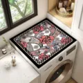 Copertura protettiva per lavatrice, tappetino antipolvere con motivo cachemire vintage per casa. - Stile Blossom Classic G