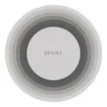 Minimalist round skipping rope mat detail graphic, gray concentric circle sports floor mat. - 40x40cm Skin-Friendly Velvet Surface / Color 11