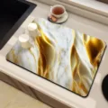 Luxury marble pattern kitchen drying mat absorbent anti-slip counter pad for home - 30x40cm / Style 1