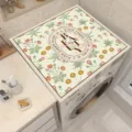 Copertura antipolvere per lavatrice stampa floreale impermeabile tappetino protettivo antiscivolo - 40cm*50cm / Lusso 1