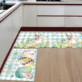 Easter kitchen mat set non slip floor rug cute bunny egg holiday home decor 2pcs detail - X Easter Style (2) / 40*60cm+40*120cm