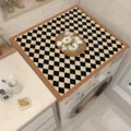 Copertura per lavatrice a quadri retro tappetino antipolvere protezione per lavanderia. - 40cm*50cm / Fiore 4