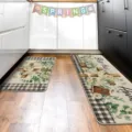 Paas keukenmat set tweedelig antislip vloertapijt voor binnen decoratie van de voordeur - X Paasstijl (6)